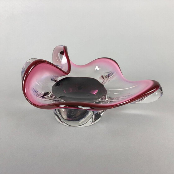 Image 1 of Vintage Art glass bowl by Josef Hospodka for Chribska Glassworks, 1960s