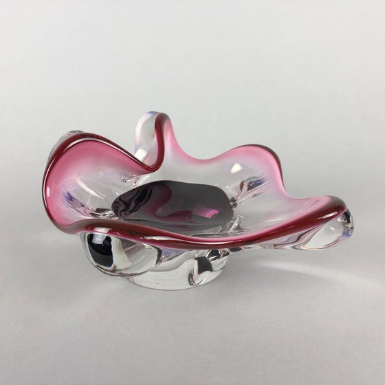 Image 1 of Vintage Art glass bowl by Josef Hospodka for Chribska Glassworks, 1960s