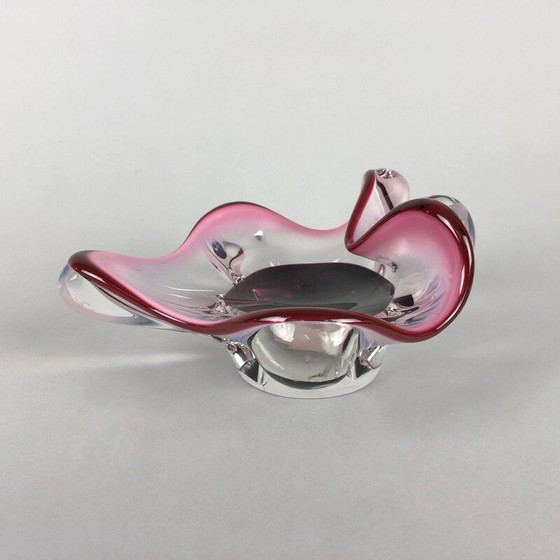 Image 1 of Vintage Art glass bowl by Josef Hospodka for Chribska Glassworks, 1960s
