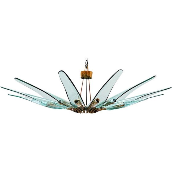 Image 1 of Vintage Dahlia chandelier model 1563A by Max Ingrand for Fontana Arte, Italy 1950