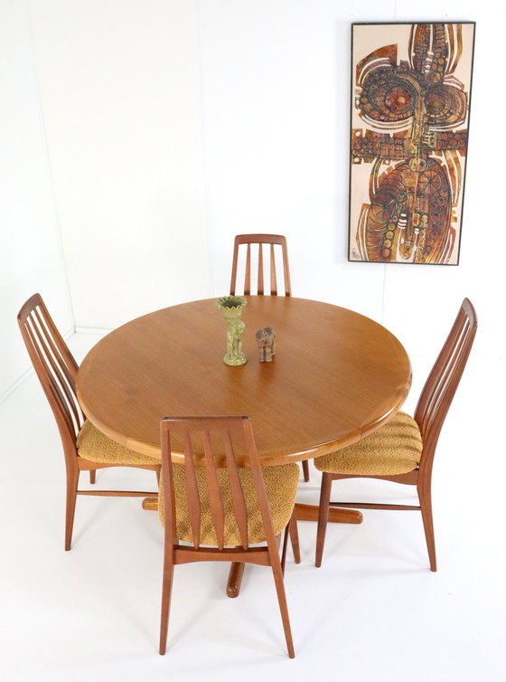 Image 1 of Johs. Kristoffersen & Son Round Dining Table 'Bjerget' Vintage
