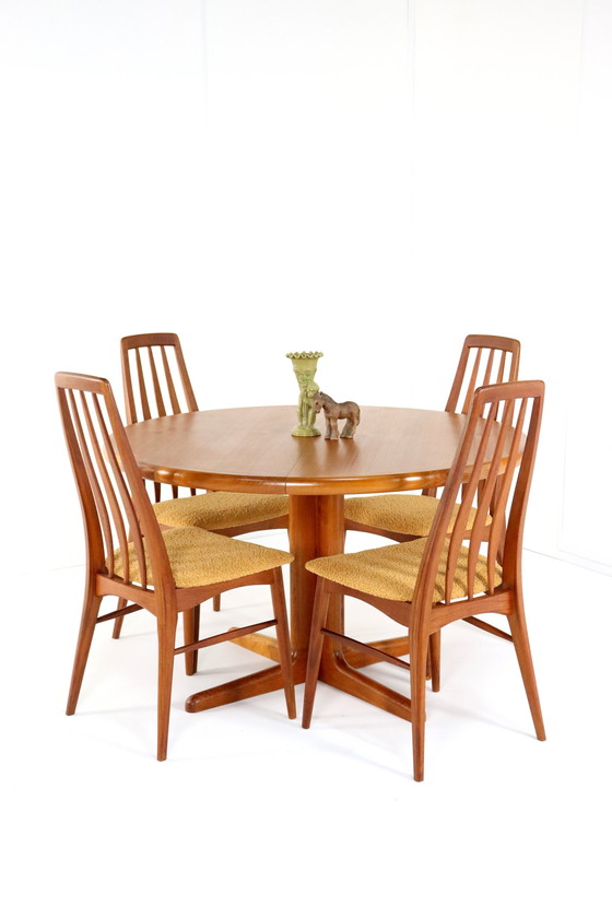 Image 1 of Johs. Kristoffersen & Son Round Dining Table 'Bjerget' Vintage
