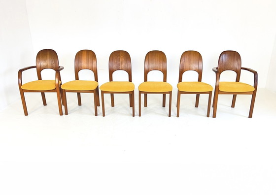 Image 1 of 6X Restored Dining Chair, Holstebro Møbelfabrik '70