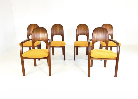 Image 1 of 6X Restored Dining Chair, Holstebro Møbelfabrik '70