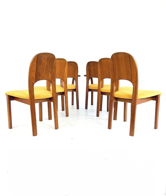 Image 1 of 6X Restored Dining Chair, Holstebro Møbelfabrik '70