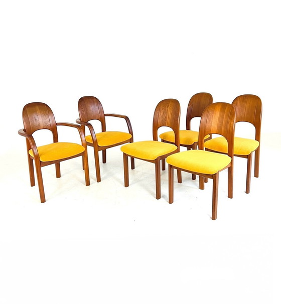 Image 1 of 6X Restored Dining Chair, Holstebro Møbelfabrik '70