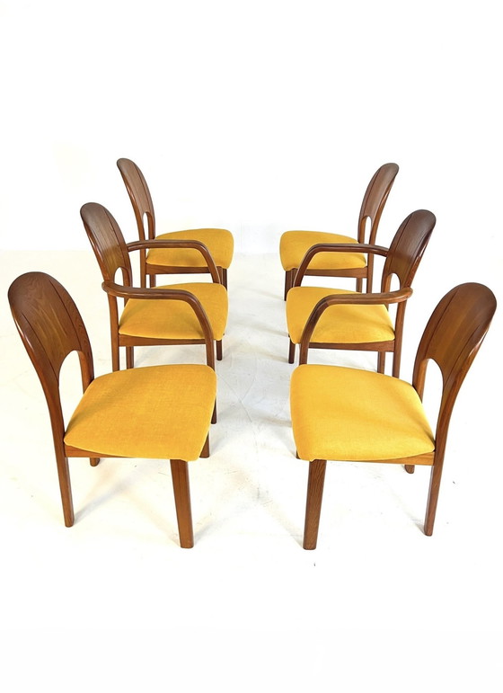 Image 1 of 6X Restored Dining Chair, Holstebro Møbelfabrik '70