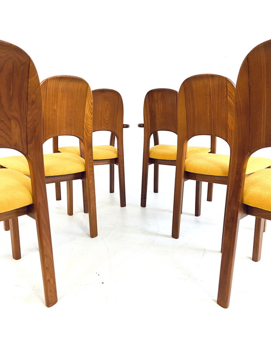 Image 1 of 6X Restored Dining Chair, Holstebro Møbelfabrik '70