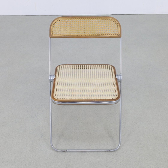 Image 1 of Plia Folding Chair in cane by Giancarlo Piretti for Castelli, 1960s