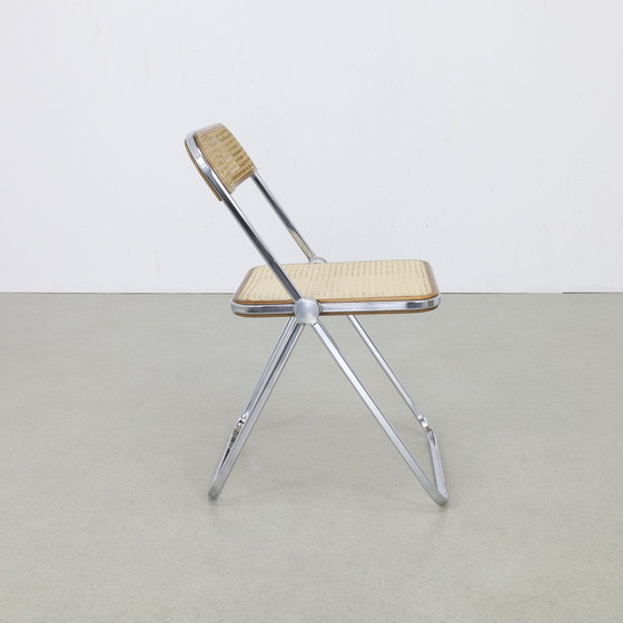 Image 1 of Plia Folding Chair in cane by Giancarlo Piretti for Castelli, 1960s