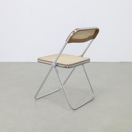 Image 1 of Plia Folding Chair in cane by Giancarlo Piretti for Castelli, 1960s