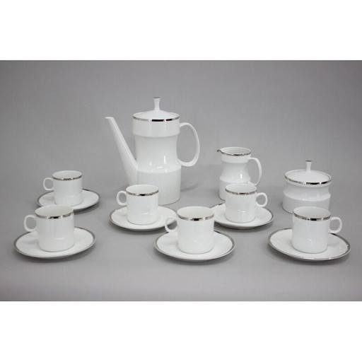 Vintage porcelain tea set by Jaroslav Jezek, 1964