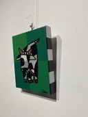 Jaqueline Schäfer Gyclee De koe schilderij