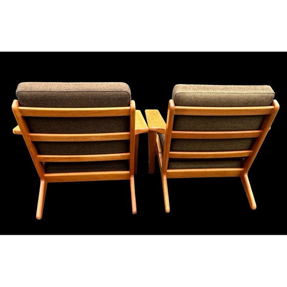 Image 1 of Pair of vintage GE290 armchairs by Hans Wegner for Getama