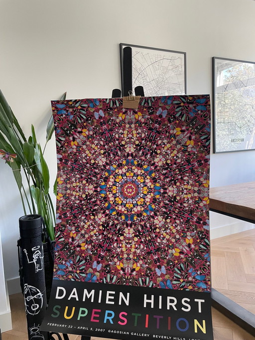 Damien Hirst, Superstition, Orginal Gallery Exhibition Poster, Printed In The New York