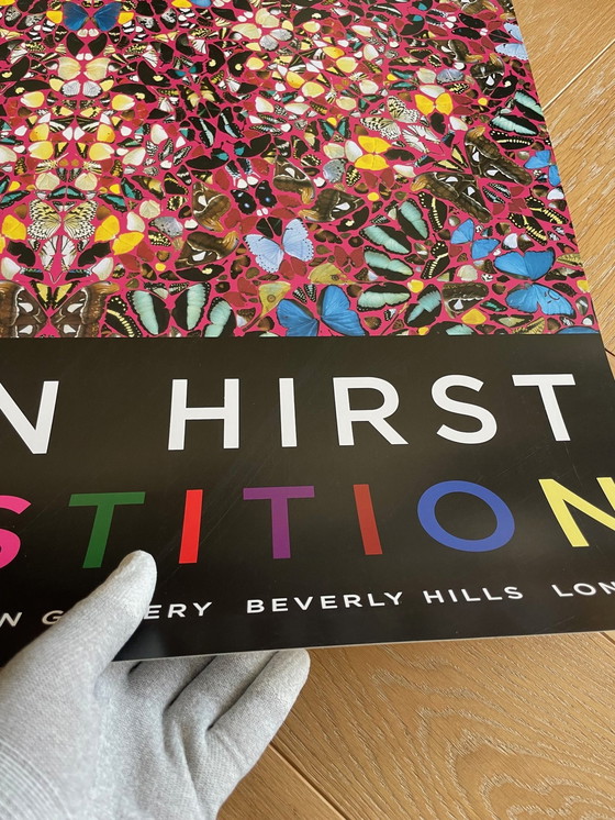 Image 1 of Damien Hirst, Superstition, Orginal Gallery Exhibition Poster, Printed In The New York