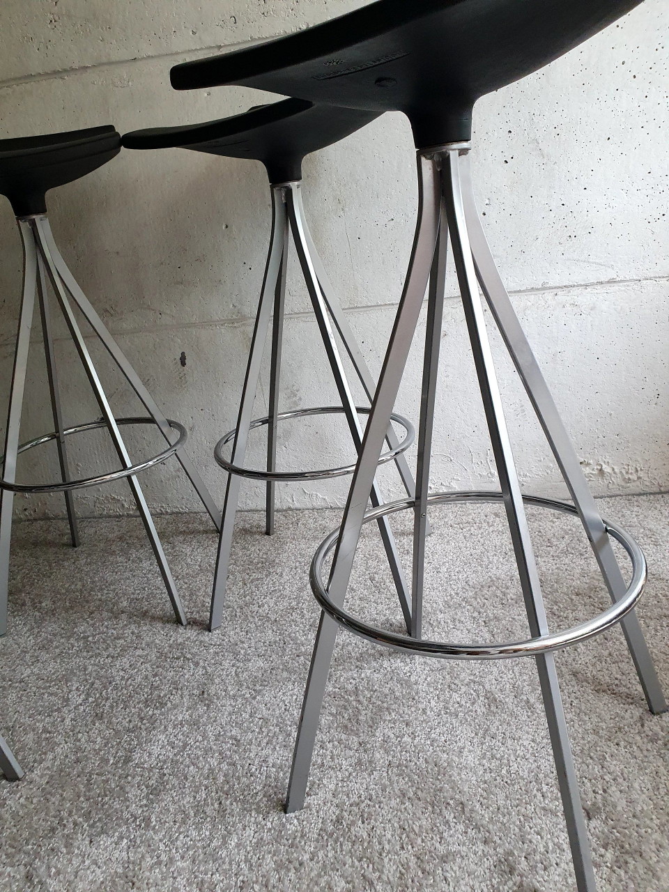 4 Gimlet stools, Designed by Jorge Pensi For Mobles 114 4 Gimlet stools, Designed by Jorge Pensi For Mobles 114