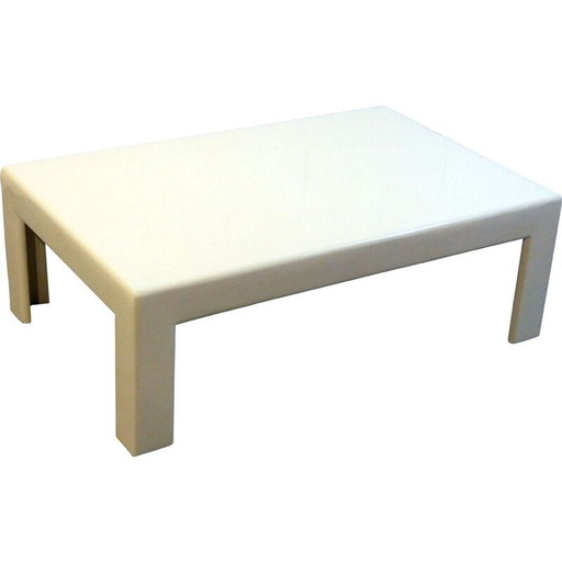 Vintage lacquered wood coffee table