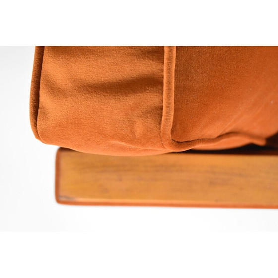 Image 1 of Poltrona vintage modello ZWP-8 Cube in velluto ruggine anni '70