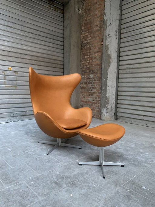 Egg Chair and Footstool Set, 1960s