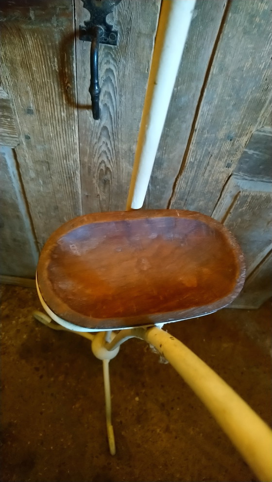 Image 1 of Vintage metal and wood bedroom valet