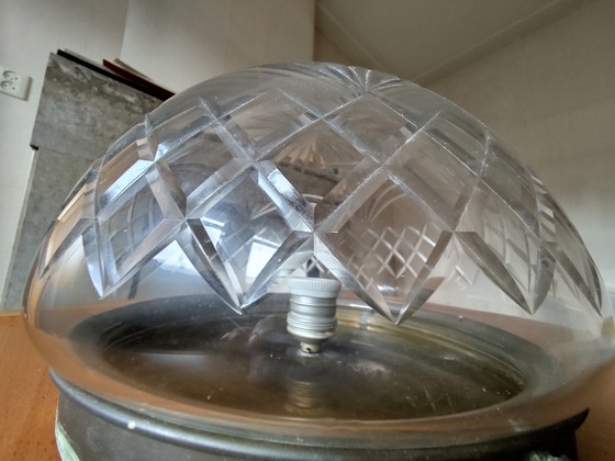 Image 1 of Antique Ceiling Light Cut Glass