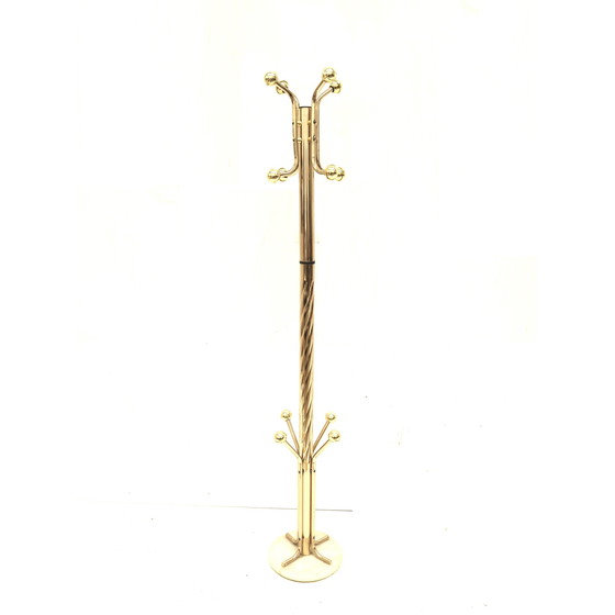 Image 1 of Vintage marble Hollywood Regency coat rack made in the 1970s