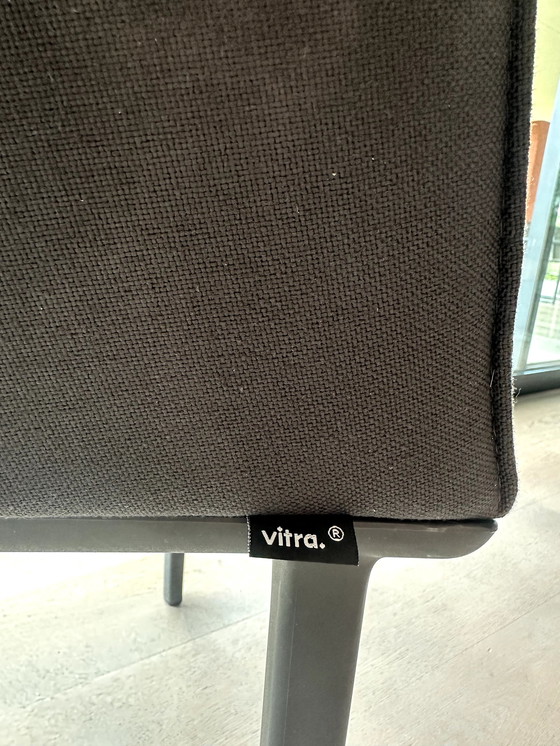 Image 1 of 8x Vitra Softshell Dining Room Meeting Chairs Anthracite