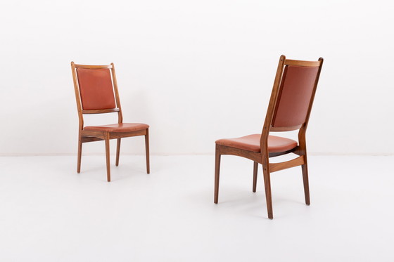 Image 1 of Set of 6 Danish Mid-Century Modern chairs by Hugo Frandsen for Spøttrup Stolefabrik