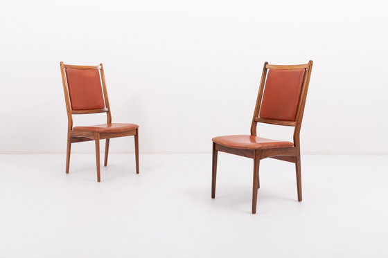 Image 1 of Set of 6 Danish Mid-Century Modern chairs by Hugo Frandsen for Spøttrup Stolefabrik