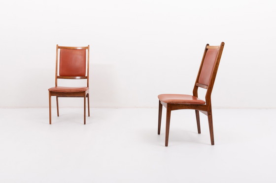 Image 1 of Set of 6 Danish Mid-Century Modern chairs by Hugo Frandsen for Spøttrup Stolefabrik