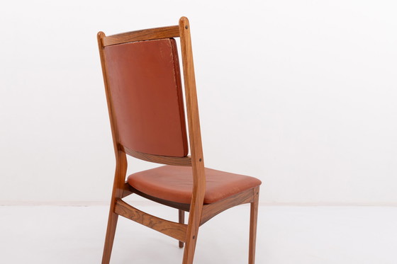 Image 1 of Set of 6 Danish Mid-Century Modern chairs by Hugo Frandsen for Spøttrup Stolefabrik