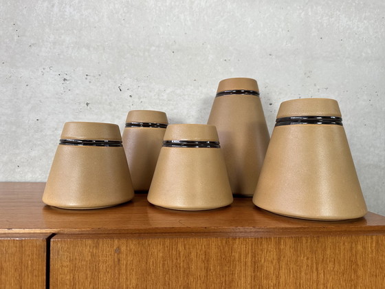 Image 1 of 5x ceramic pots / vases Sicart - Italy 1952