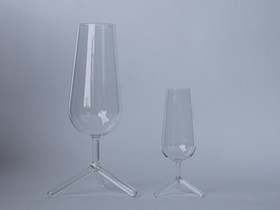 Image 1 of Maarten Baptist Set of Tripod Vases Model Louise