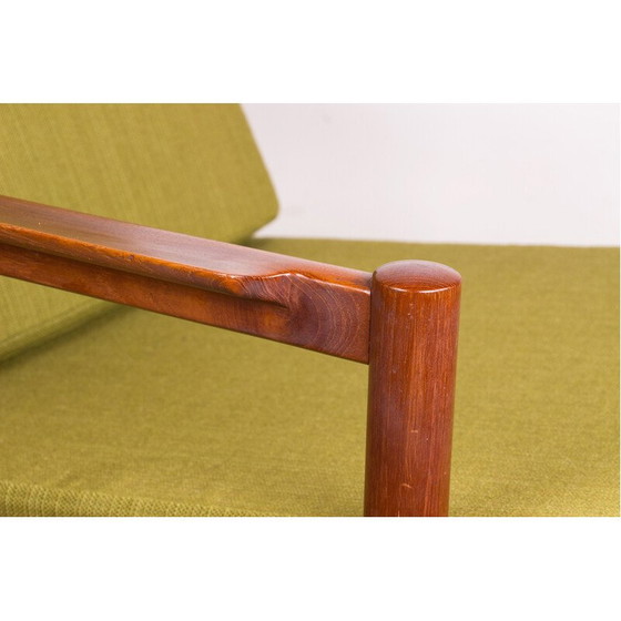 Image 1 of Pair of vintage teak and fabric armchairs by Børge Jensen and Sønner for Bernstorffsminde Møbelfabrik A/S, Denmark 1960