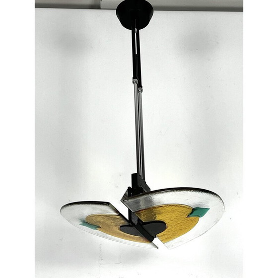 Image 1 of Vintage Murano glass chandelier, Italy 1980