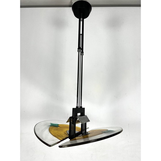 Image 1 of Vintage Murano glass chandelier, Italy 1980