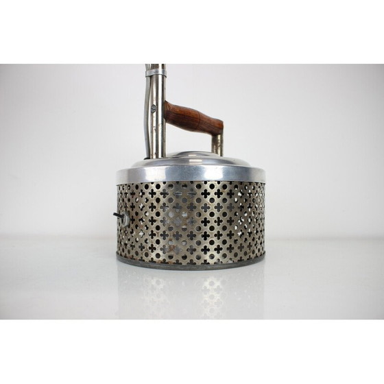 Image 1 of Vintage metal table lamp, Czechoslovakia 1920