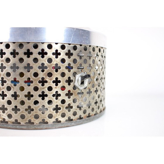 Image 1 of Vintage metal table lamp, Czechoslovakia 1920