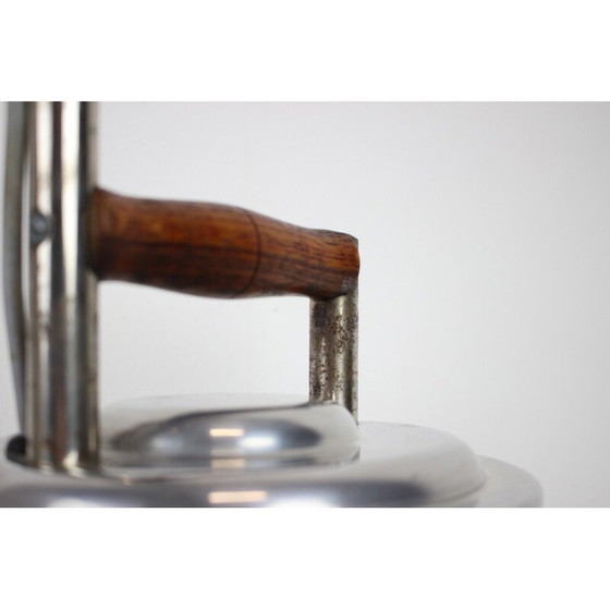 Image 1 of Vintage metal table lamp, Czechoslovakia 1920