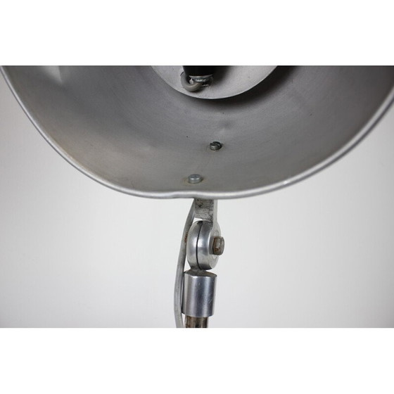 Image 1 of Vintage metal table lamp, Czechoslovakia 1920