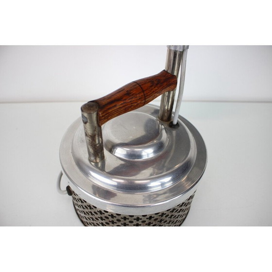 Image 1 of Vintage metal table lamp, Czechoslovakia 1920