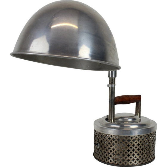 Image 1 of Vintage metal table lamp, Czechoslovakia 1920