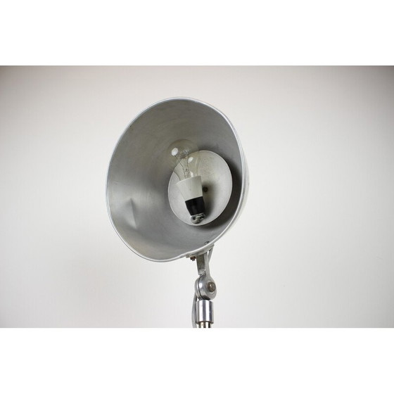 Image 1 of Vintage metal table lamp, Czechoslovakia 1920