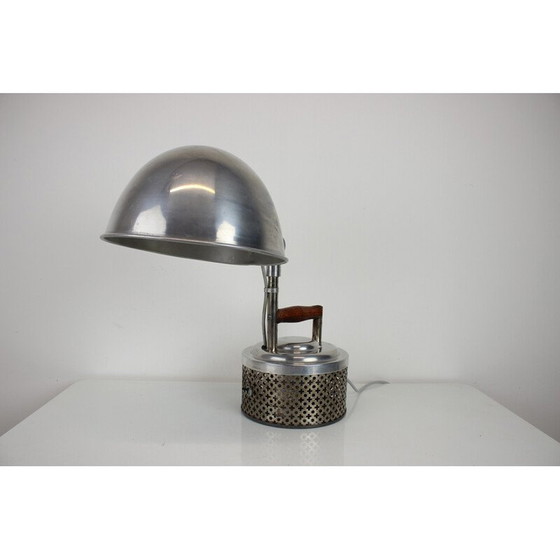 Image 1 of Vintage metal table lamp, Czechoslovakia 1920