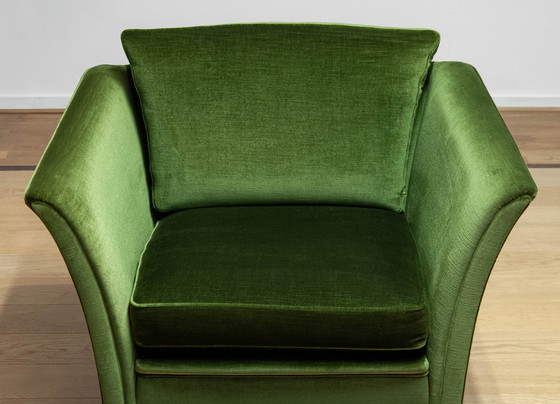 Image 1 of Set of Green Club Armchairs