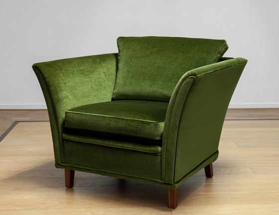 Image 1 of Set of Green Club Armchairs