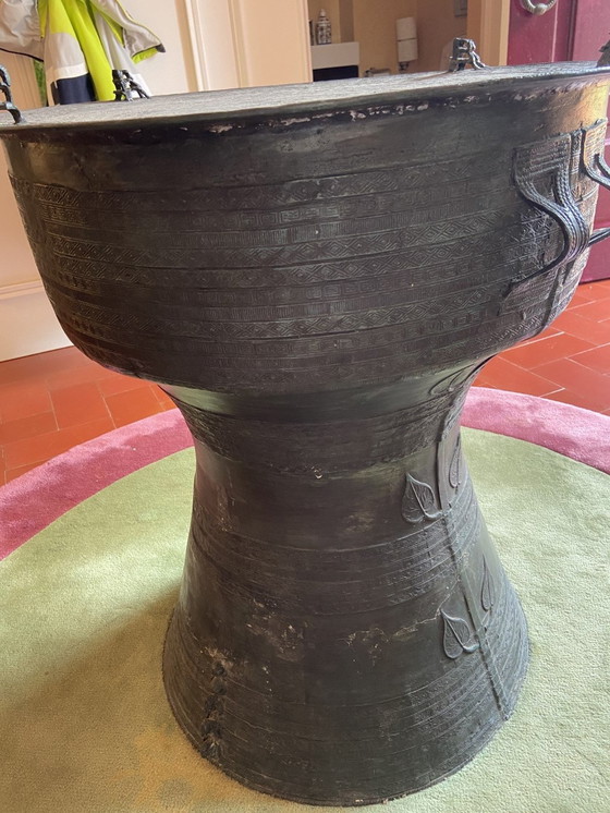 Image 1 of Burmese Bronze Rain Drum