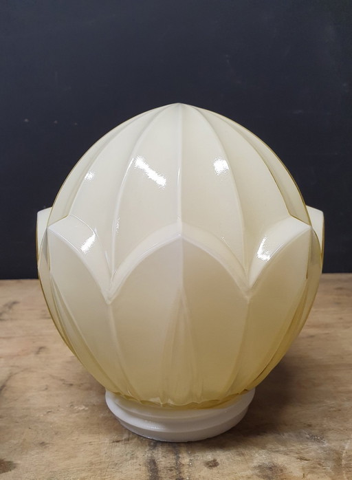 1837 Vintage Thabur Glass Ceiling Light