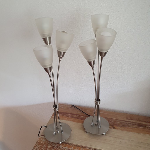 Table lamp - Closet lamp - Vandeheg - Chalice lamp - 3 Chalices - Set